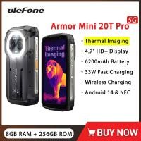 ราคา Ulefone Armor Mini 20T Pro 5Gโทรศัพท์Lagingความร้อน 4.7 นิ้ว 8GB 256GB 6200MAh 33W Fast Chargeสมาร์ทโฟนขนาดเล็กAndroid 14 (1005008063919041)