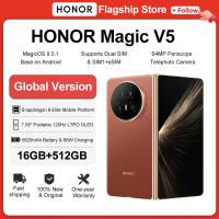ราคา HONOR Magic V5 รุ่น Global 16GB+512GB สมาร์ทโฟนพับได้ Snapdragon 8 Elite หน้าจอ OLED 7.95 นิ้ว แบตเตอรี่ 5820mAh 66W NFC (1005010745458812)