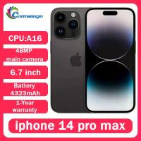 ราคา Apple iPhone 14 Pro Max เครื่องแท้ ปลดล็อคแล้ว ความจุ 128GB 256GB แรม 6GB หน้าจอ 6.7 นิ้ว จอ Retina OLED แท้ พร้อม Face ID ชิป A16 รองรับ NFC มือสอง 14pm (1005010180727701)