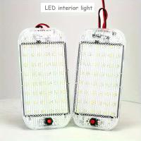 ราคา 1 PC RV ภายใน Super Bright 48 ไฟ LED ภายในรถสีขาวโคมไฟหลังคารถ 12V24V อ่านไฟ LED รถเพดาน (1005006624048885)