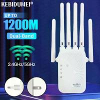 ราคา Router Wireless Repeater 1200Mbps สัญญาณ WiFi Booster Dual-Band 2.4G 5G WiFi Extender Gigabit WiFi Amplifier Home Office กลางแจ้ง (1005007949296410)