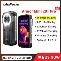 ราคา Ulefone Armor Mini 20T Pro 5Gโทรศัพท์Lagingความร้อน 4.7 นิ้ว 8GB 256GB 6200MAh 33W Fast Chargeสมาร์ทโฟนขนาดเล็กAndroid 14 (1005008063919041)