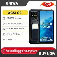 ราคา โทรศัพท์มือถือ AGM G3 5G รุ่นทนทาน 12GB+512GB แบตเตอรี่ 10000mAh หน้าจอ 6.72 นิ้ว 120Hz ชิปเซ็ต Dimensity 7300 ระบบปฏิบัติการ Android 15 พร้อมไฟสำหรับตั้งแคมป์ (1005012418299769)