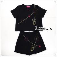 ราคา Playboy brand เซตเสื้อคอปแขนสั้นปักลายกราฟฟิกสีสันสดใส (60032410)