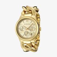 ราคา MICHAEL KORS นาฬิกาข้อมือผู้หญิง รุ่น MK3131 Runway Twist Chronograph - Gold Tone (2834958321)