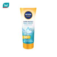 ราคา Nivea Sun Super Protect Daily Moist Essence Serum SPF50 PA+++ 180ml (นีเวีย ซัน ซูเปอร์ โพรเท็ค เดลี่ มอยส์ เอสเซนส์ เซรั่ม เอสพีเอฟ50 พีเอ +++ 180 มล.)