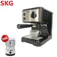 ราคา [ฟรีเครื่องบดกาแฟ] SKG เครื่องชงกาแฟสด 1050 W 1.6ลิตร รุ่น SK-1206 สีเงิน (6417171421)