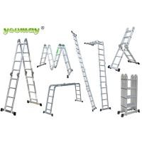 ราคา YOUMAY บันไดอเนกประสงค์พับได้ 16 ขั้น รุ่น AM0216A รับน้ำหนักได้ 150 กก. บันไดอลูมิเนียม (2337339096)