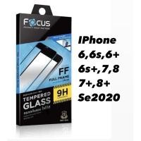 ราคา Focus ฟิล์มกระจกนิรภัยแบบเต็มจอ FULL FRAME TEMPERED GLASS Iphone6/6s/7/8/7+/8+/se2020 (2918861967)