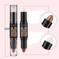 ราคา Women Highlighter Face Concealer Contouring Bronzers Highlighters Pen Cosmetic 3D Contour Stick (4344133791)