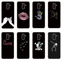 ราคา เคสโทรศัพท์ แบบซิลิโคนนิ่ม สีดำล้วน สำหรับ Samsung Galaxy A6 A6+ Plus A7 A8 A8+ Plus A9 2018 (3159651072)