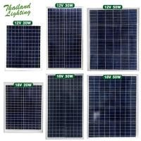 ราคา [ 1 แผง ] แผงโซล่าเซลล์ 12V20W-12V30W-12V50W-18V20W-18V30W-18V50W แผง Polycrystalline Solar Cell Solar Light Solar Panel (7239654278)