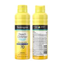 ราคา พร้อมส่ง สเปรย์กันแดดสำหรับผิวหน้าและผิวกาย Neutrogena Beach Defense Water+Sun Sunscreen Spray SPF 70 (4472404787)