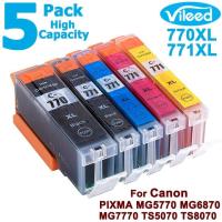 ราคา [สต็อกประเทศไทย] PGI-770XL 771XL compatible PIXMA MG5770 MG6870 MG7770 TS5070 printer for Canon print cartridges (3005936438)