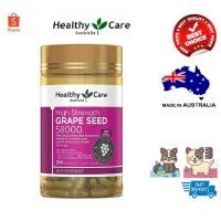 ราคา องุ่นสกัดHealthy Care Grape Seed 58000 200 Capsules (1161318642)