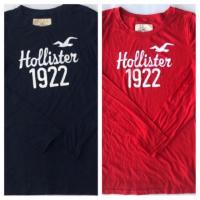 ราคา New Hollister คอกลม แขนยาว สกรีน 1922 ของแท้ มือหนึ่งขอเซลล้างสต๊อก (2867381669)