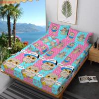 ราคา ผ้าคลุมเตียงผ้าลินินลายนกฮูกขนาด 120x200, 160x200, 180x200, 200x200 (3382531665)