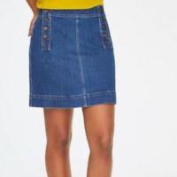 ราคา กระโปรงยีนส์ติดกระดุม Plus Size 4.4 (3386780407)