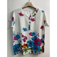 ราคา เสื้อลายดอกผ้าพริ้ว เสื้อผู้ใหญ่ เสื้อตอมกลมผ้าพริ้ว เสื้อลายดอกผ้าสปัน (5286718434)
