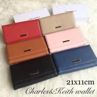 ราคา Charles Keith กระเป๋าสตางค์ใบยาว Ck + กล่อง (3679543510)