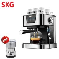 ราคา SKG เครื่องชงกาแฟสด 1050W 1.5ลิตร ปุ่มสัมผัส รุ่น SK-1208 สีเงิน แถมเครื่องบดกาแฟ (3212113609)