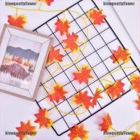 ราคา Blowgentlyflower เถาใบเมเปิ้ลประดิษฐ์สีแดง 2 . 4 ม . Bgf (3288628307)
