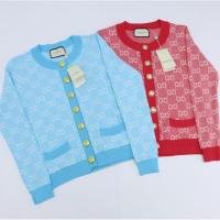 ราคา ◇GUCCI Fashion double GG check diamond pattern jacquard cashmere blend sweater cardigan jacket (6974199298)