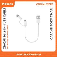 ราคา Xiaomi Mi 2-in-1 สายเคเบิ้ล USB (Micro USB to Type C) สายเคเบิ้ล 30ซม. (3581225875)