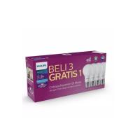 ราคา Philips หลอดไฟ Led 6W 6W 6watt 6w วัตต์ 1 แพคเกจ 4 ชิ้น (3186442200)