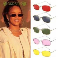 ราคา Okdeals กระเป๋าสตางค์ แว่นตากันแดด UV400 ทรงสี่เหลี่ยมผืนผ้าสไตล์วินเทจแฟชั่น Unisex (4352514836)