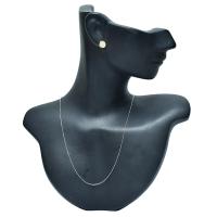 ราคา Princely Bead D.C. 18K W.G. สร้อยคอทองคำแท้ ITALY 18K รุ่น ยิงตัน (4967948919)