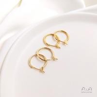 ราคา ต่างหูห่วงฝรั่งเศส 18k สีทอง 14 K (5052244700)