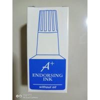 ราคา หมึก ตรายาง หมึกตรายาง หมึกเติมตรายาง หมึกเติมแท่นประทับหมึก สีน้ำเงิน แบรนด์ A+ (5740229228)