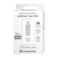 ราคา แฟลซไดร์ฟ TRANSCEND รุ่น GO500S USB DRIVE SILVER MADE FOR iPod/iPhone/iPad (1501629771)