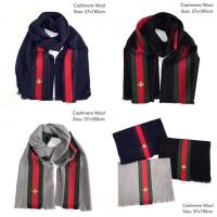 ราคา Gucci scarf ผึ้งทอง ผ้าพันคอ กุชชี่ ของแท้ ส่งฟรี EMS ทั้งร้าน (1656066138)