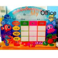 ราคา ป้ายบอร์ดสถิตินักเรียนประจำวัน พร้อมปากกาในแพ็ค (2094725196)