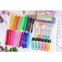 ราคา ใช้โค้ด ASEESP238 ลดเพิ่ม 80 บาท BIGBIGSETxnana 58 แท่ง/สี พร้อมกล่องใส My color 2 40& STABILO boss 6 &TWINLINER 12 (1371327263)