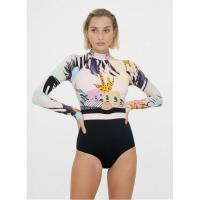 ราคา [ลิขสิทธิ์แท้]ป้าย3,195 ชุดว่ายน้ำ RIPCURL Saltwater Culture Cheeky Coverage Surf Suit (3870345484)