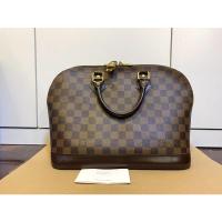 ราคา LOUIS VUITTON Alma PM Damier Ebene Canvas Bag ของแท้ (มือสอง) (3491670495)
