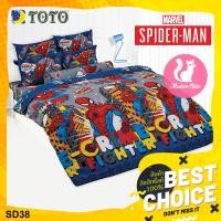 ราคา (ครบเซ็ต) Toto ชุดผ้าปู+ผ้านวม สไปเดอร์แมน Spiderman SD38 โตโต้ ชุดเครื่องนอน ผ้าปูที่นอน ผ้าห่ม (4169235947)