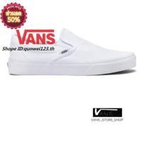 ราคา VANS SLIP ON TRUE WHITE SNEAKERS สินค้ามีประกันแท้ (3107846755)