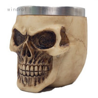 ราคา Windrol แก้วเบียร์สแตนเลสลายกะโหลกสไตล์ฮาโลวีน (3248524636)