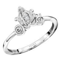 ราคา PRIMA แหวนตัวเรือน 9K ประดับเพชรน้ำ 99 รถฟักทอง Cinderella Disney collection LCDR4420-02 (6152718725)