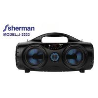 ราคา SHERMAN J3333 ลำโพงบลูทูธ ไร้สาย แบบพกพา มีแบตเตอรี่ในตัว (สินค้าใหม่แกะกล่องของแท้100%) (3666210492)