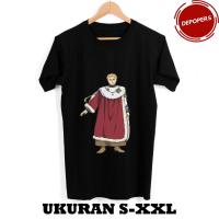 ราคา Julius Kaisar เสื้อยืดลําลองแขนสั้นพิมพ์ลาย Anime Clover สีดํา (3036174215)