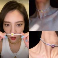ราคา Stonefans สร้อยคอโชคเกอร์ประดับคริสตัลเครื่องประดับแฟชั่นสตรี (3792120716)