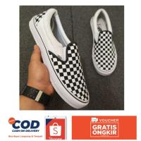 ราคา รองเท้าสลิปออน JUMBO VANS CHEKERBOARD CLASSIC ขนาดใหญ่ 45 46 ฟรีสําหรับผู้ชาย (4985703564)