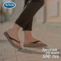 ราคา [ลด12% ใช้โค้ด 66FASH12] Scholl Spectrum 3U-B309 รองเท้าคีบ ผู้ชาย ผู้หญิง (สีเทา) (1892729287)