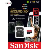 ราคา SanDisk Extreme Pro Micro SD Card SDXC 32GB 64GB 128GB Speed R/W 170/90MB/s (SDSQXCY) เมมโมรี่ การ์ด Gopro8 Gopro9 Drone (1433897939)