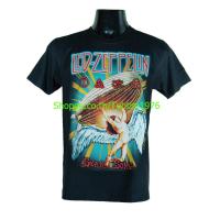 ราคา เสื้อวง Led Zeppelin เสื้อยืดแฟชั่นวงดนตรี เสื้อวินเทจ เลด เซพเพลิน LZN514 (2061511411)